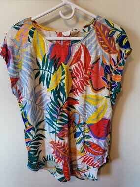 C&C California 100% linen sleeveless top